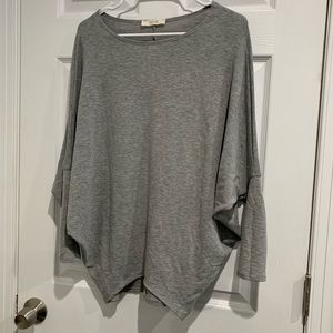 Grey Dolman Casual Top